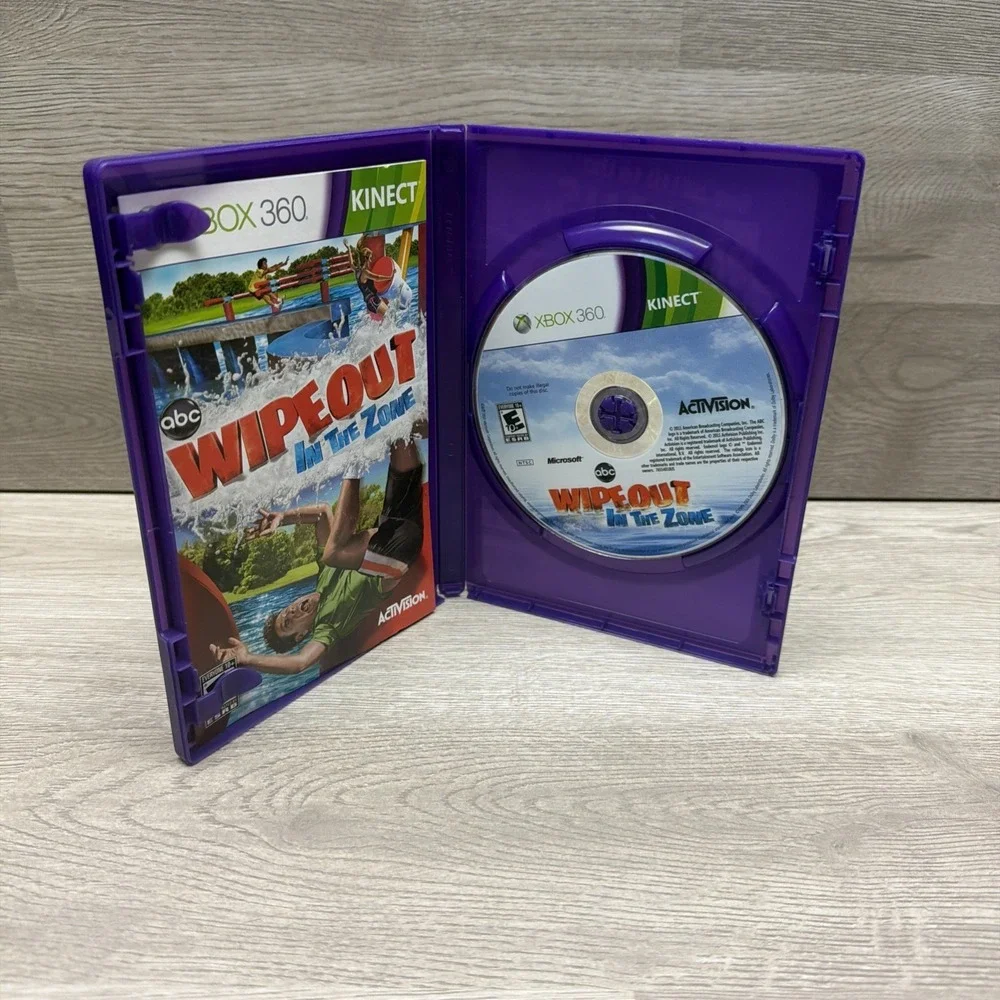 Lot Of 6 Xbox 360 Kinect Games: Defiance, Game Party, The Biggest Loser, Wipeout